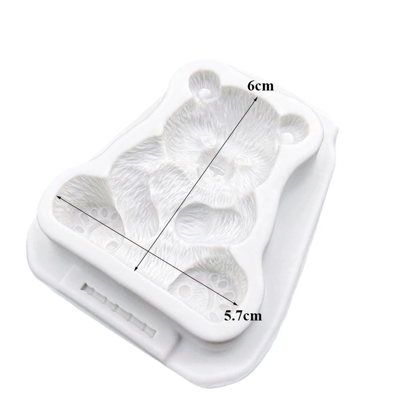 Panda Bamboo Silicone Mold Sugarcraft Chocolate Cupcake Baking Mold Fondant Cake Decorating Tools