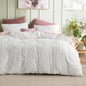 Duvet Cover Queen - Boho Bedding, Tufted Queen Duvet Cover- 3 Pieces Embroidery