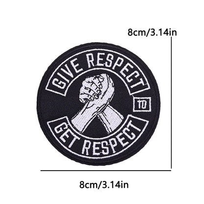 Letter Embroidered Patch Cartoon/Personality Letter Slogan Patch Iron On Patches For Clothing thermoadhesive Patches Sew Badges