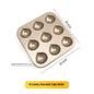 6/9‑Cavity Chestnut‑Shape Carbon Steel Cake Mold