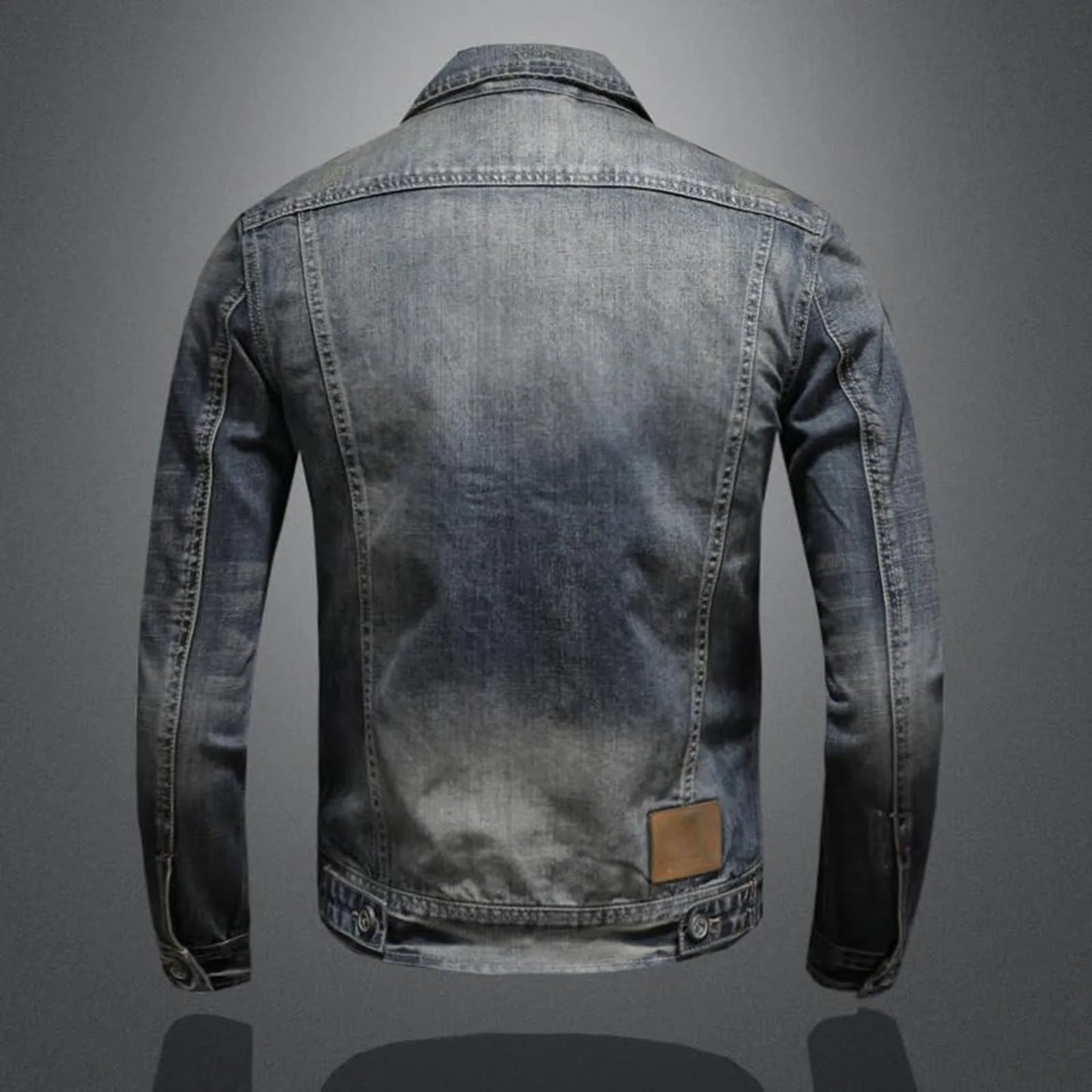 Vintage Denim Jacket Men's With Windbreak Cotton Padded Down Jacket Men's High Quality Classic Fashion New Zipper Padded Jacket
