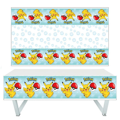Pokémon birthday party decoration Balloon Disposable Tableware Tablecloth Straws Cup Plates Baby Shower Supplies