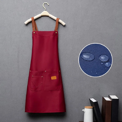 Waterproof Shoulder Apron Men's and Women's Kitchen Apron Salon Roast Barbecue Cleaning Nail Barbecue Scarf Cloak