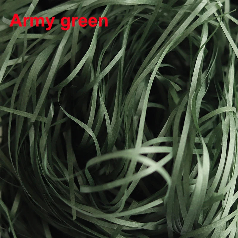 100g Raffia Shredded Paper Grass – Crinkle Basket Stuffers for Easter Eggs & DIY Gift Box Decor