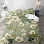 Botanical Leaves Duvet Cover Floral Print King Bedding Set Soft Microfiber Geometric Pattern Comforter Cover With 2 Pillowcases