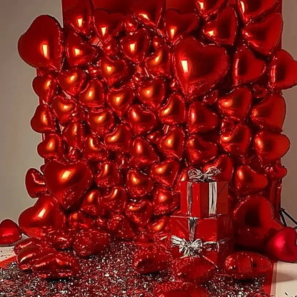 50pcs 5inch red heart balloons for Valentine's Day, birthdays, anniversaries, weddings, parties, decorations, balloons