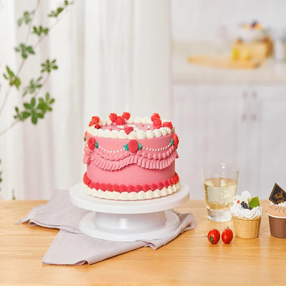 1/6pcs Cake Turntable Set with 2 Frosting Spatula 3 Icing Smoother Scraper Cake Decorating Kit Baking supplies Kit For Party