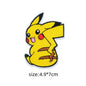 30‑Style Pokemon Embroidery Cloth Patches – Pikachu & Cartoon Iron‑On/Sew‑On Appliques for DIY Clothing