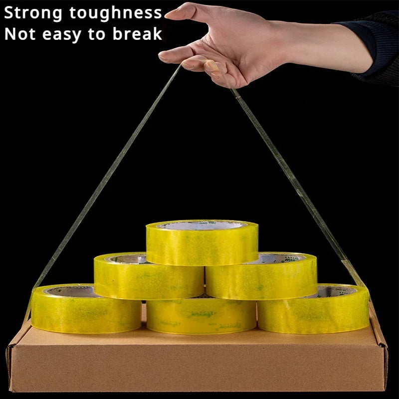 4.5CM×70M High Viscosity Clear Packing Tape - Strong Adhesive for Box Carton Sealing, DIY Mounting & Fixing