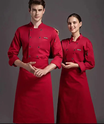 Hotel Canteen Back Kitchen Breathable Mesh Uniform Long-sleeved Short-sleeved Men's and Women's Chef's Work Clothes