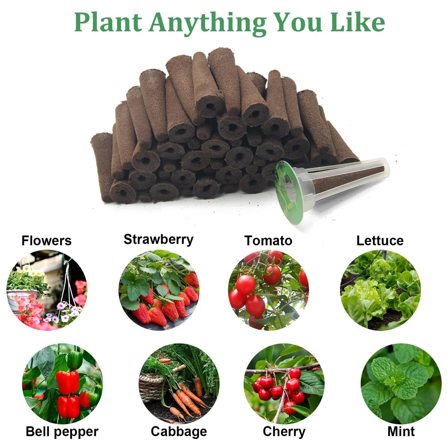 Hydroponic Grow Baskets – Seed Pod Holders Compatible with AeroGarden & Sponge Starter Pods