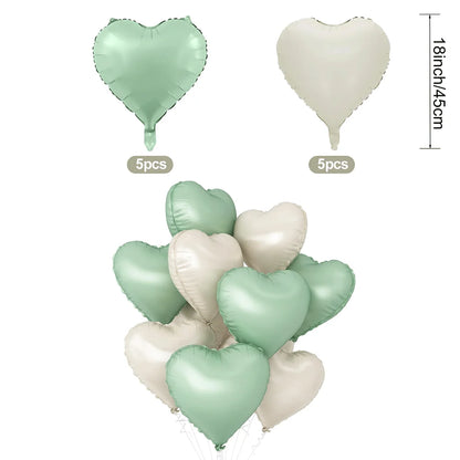 Matte Pink Brown Lying Bear Foil Balloons Love Heart Balloon for Valentines Day Decoration Bear Themed Birthday Wedding Supplies