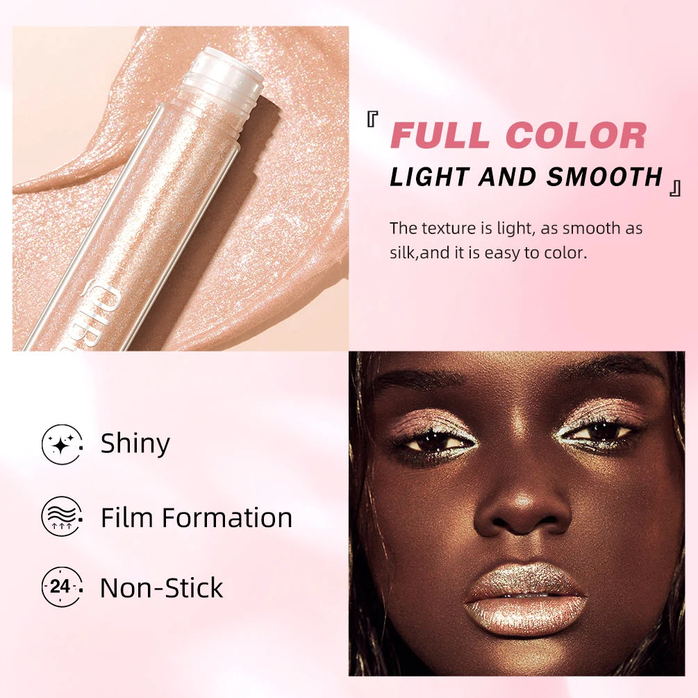 6 Colors Metallic Glitter Diamond Liquid Lipstick Waterproof Long Lasting Pearl Shiny