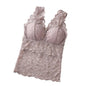 Women's Lace See-through Pads Tank
