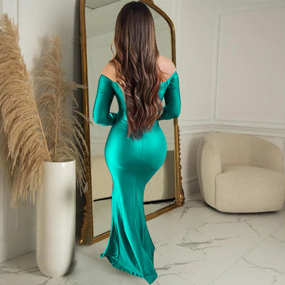 Birthday long evening fall party woman's dresses
