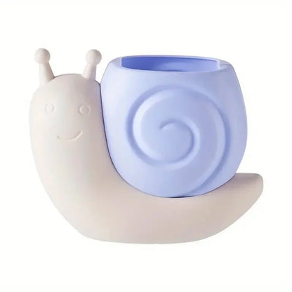 Snail‑Shaped Multi‑Functional Pen Holder – Cute Desktop Organizer for Stationery & Makeup Brushes