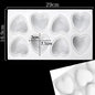 3D Mousse Cake Baking Mold Heart Cheesecake Dessert Diamond Monoporcji Silicone Mould Candle Soap Making Supplies Pastry Tools