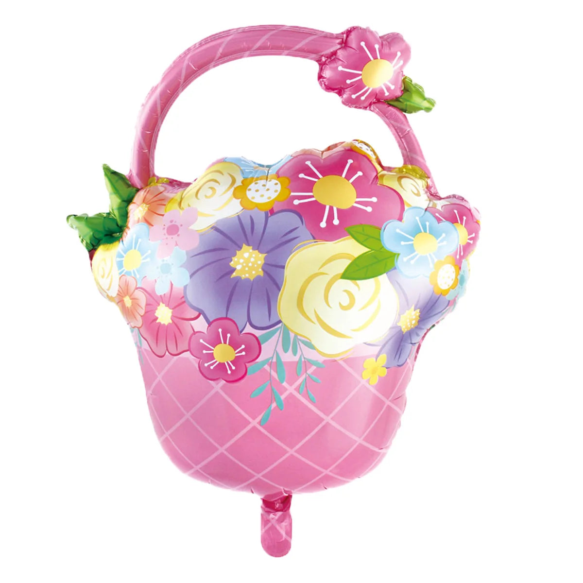 5pcs/set Mother's Day Decorations Flower Basket Foil Balloons Set Hear Balloon Mother's Day Gifts