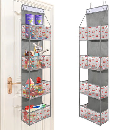 4/6-Tier Hanging Storage Bag Foldable Organizer Over-The-Door Holder For Hair Accessories Snacks Toys Clothes Storage Holder