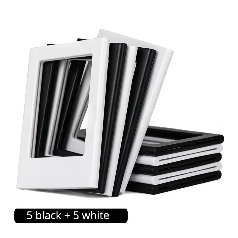 3‑Inch Magnetic Photo Frames for Instax Mini & Polaroid Pictures (5/10‑Pack)