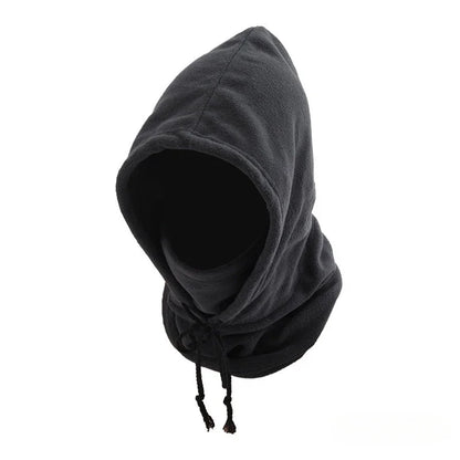 Winter Hooded Scarf - Warm Neck Gaiter with Hood for Outdoor Activities