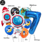 4D Standing Astronaut Spaceman Balloons Rocket Foil Balloons Kids Toys Baby Shower Outer Space Themed Birthday Party Decorations