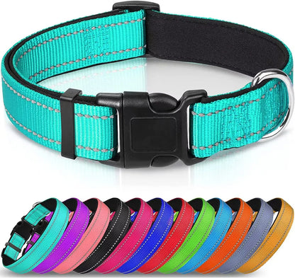 Adjustable Reflective Soft Dog Collar Neck 25-60 Centimeter