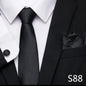 Tie Pocket Squares Cufflink Necktie Set