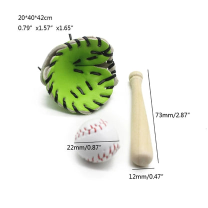 Newborn Baseball Bat & Ball Photo Prop Set – Cute Sports Posing Accessories for Baby Photoshoots
