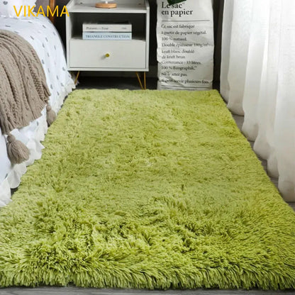 Silk wool Solid Color Light Luxury Non-slip Dirty Resistant Washable Rug