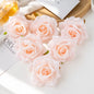 100PC 10CM Wholesale Artificial Flowers for Scrapbook Christmas Home Decor Wedding Garden Rose Arch Fake Silk Head Candy Box