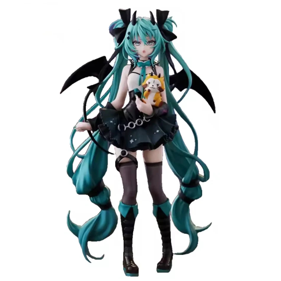 Animation Anime Beautiful Girl Hatsune Miku Handmade Devil Hatsune Miku Cat Ear Hatsune Miku Cute Handmade PVC Model Decorations