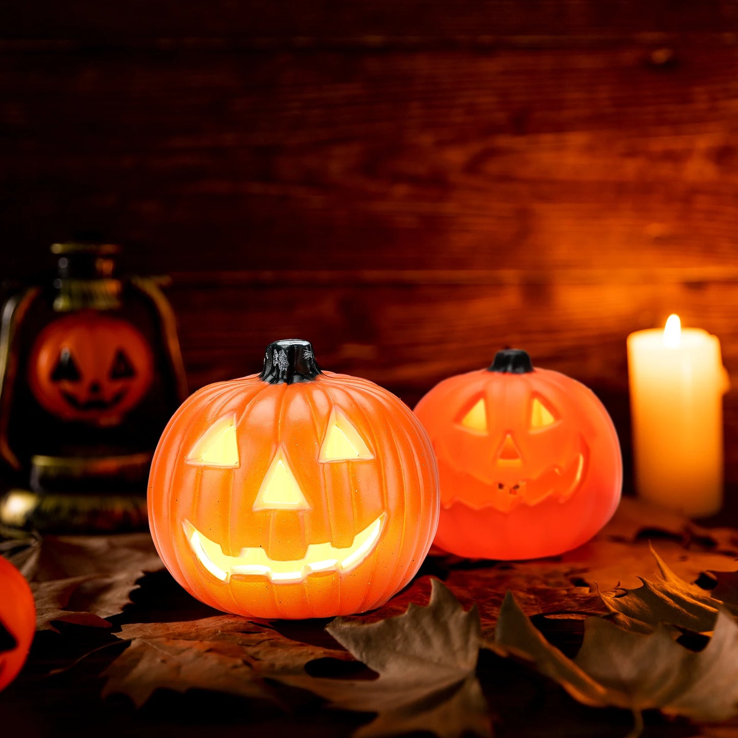 Hallow Decorative Lights Halloween Decorations Halloween Easter Face Funny Hallow Pumpkin Lights Decorate Holiday Decorations