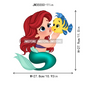 Love Cute Cartoon Little Baby Princess Girls Character Iron on DTF Transfers Washable Stickers Ready to Press for Clothes Bags