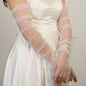 Women's Removable Bridal Accessories: Soft Tulle Bolero, Arm Sleeves, and Gloves for Wedding Dresses