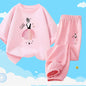Teens Girls' 2-Piece Fashion Outfit: Princess Short Sleeve T-Shirt and Long Pants Tracksuit Set