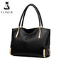 FOXER Brand Stylish Women Cowhide Leather Handbag Female Shoulder Bag Designer Luxury Lady Large Capacity Zipper Top-Handle Bags