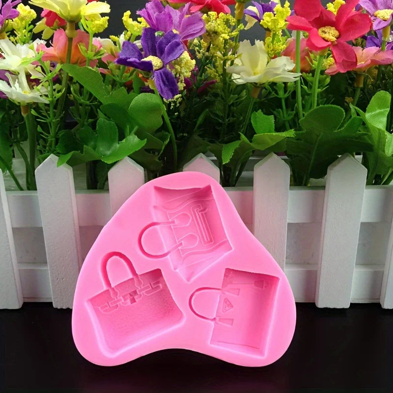 1 piece, 3-pack cake decoration and baking mold, sugar flipping silicone mold, chocolate mold