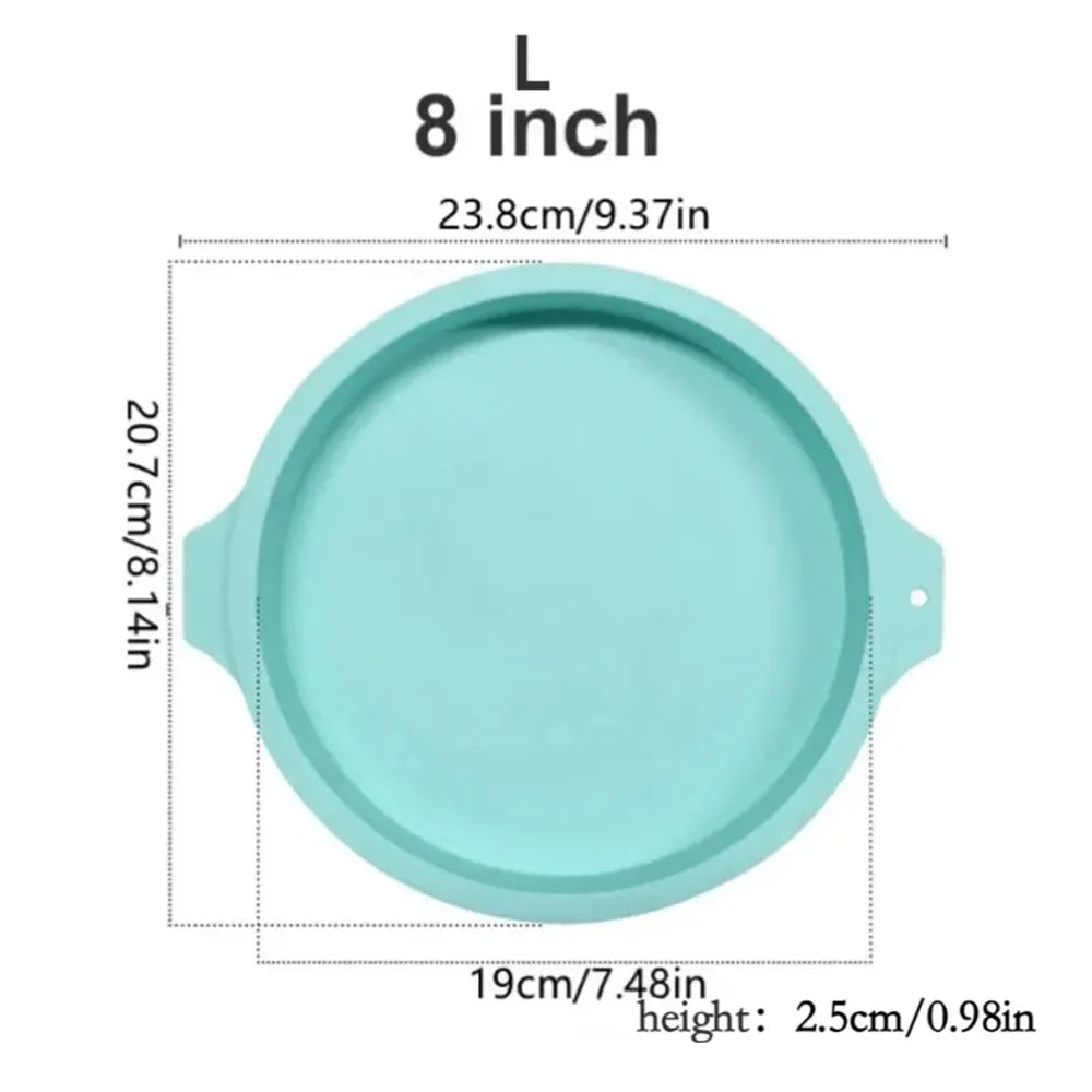 Round Silicone Layer Cake Mold – Chocolate Mousse & Dessert Baking Mould for DIY Cakes