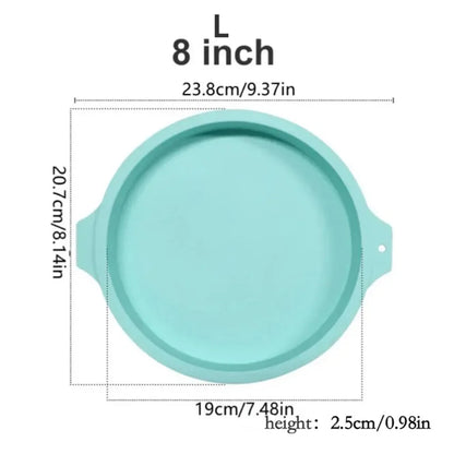 Round Silicone Layer Cake Mold – Chocolate Mousse & Dessert Baking Mould for DIY Cakes