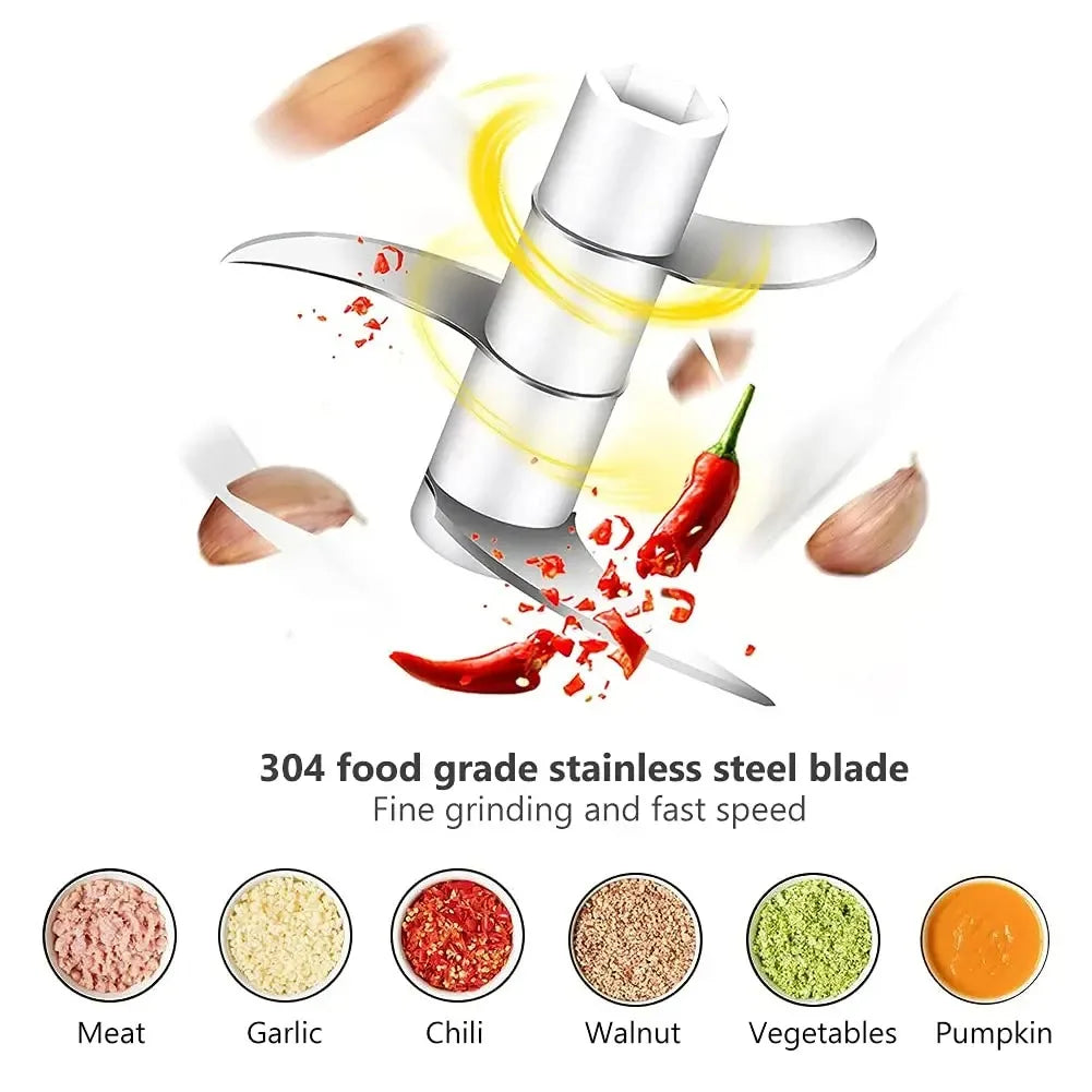 Mini Wireless Electric Garlic Crusher 100ml/250ml Portable Chopper USB Charging