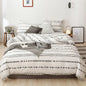 Bohon Paisley Duvet Cover Set Black White Print 3pcs Bedding Sets Luxury Pillow Case Queen and King Size Cotton Bedding Sets