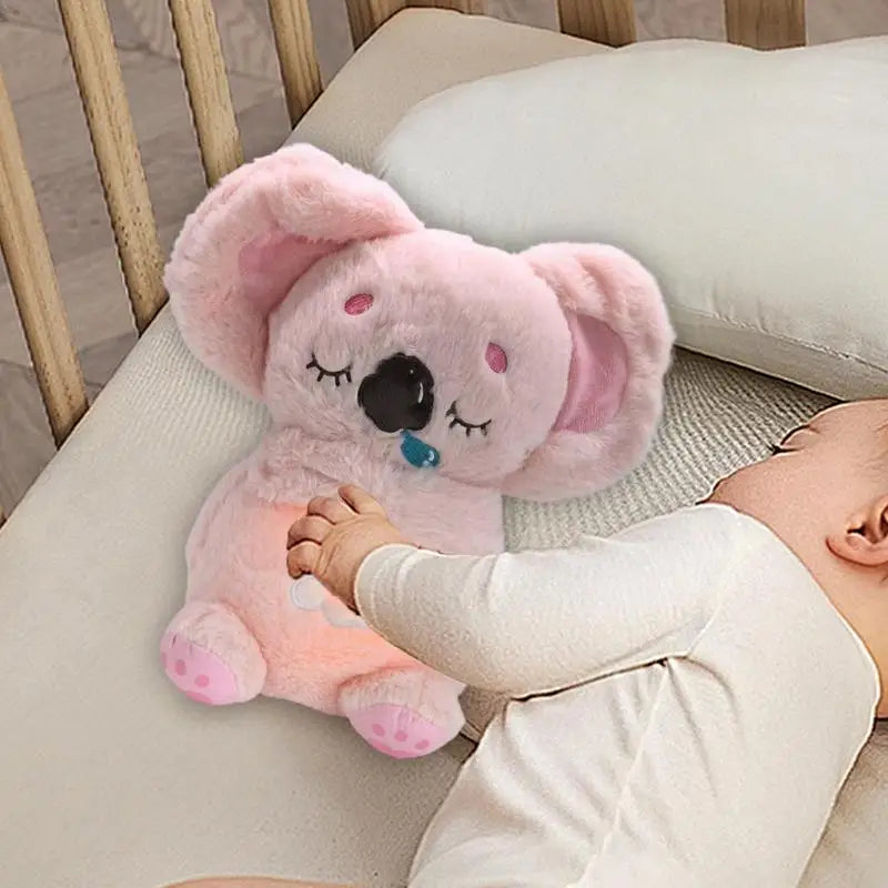 Breathing Koala Bear Baby Soothing Plush Toy Baby Children Soothing Music Sleeping Sound And Light Animal Doll Birthday Gifts