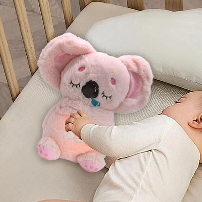 Breathing Koala Bear Baby Soothing Plush Toy Baby Children Soothing Music Sleeping Sound And Light Animal Doll Birthday Gifts
