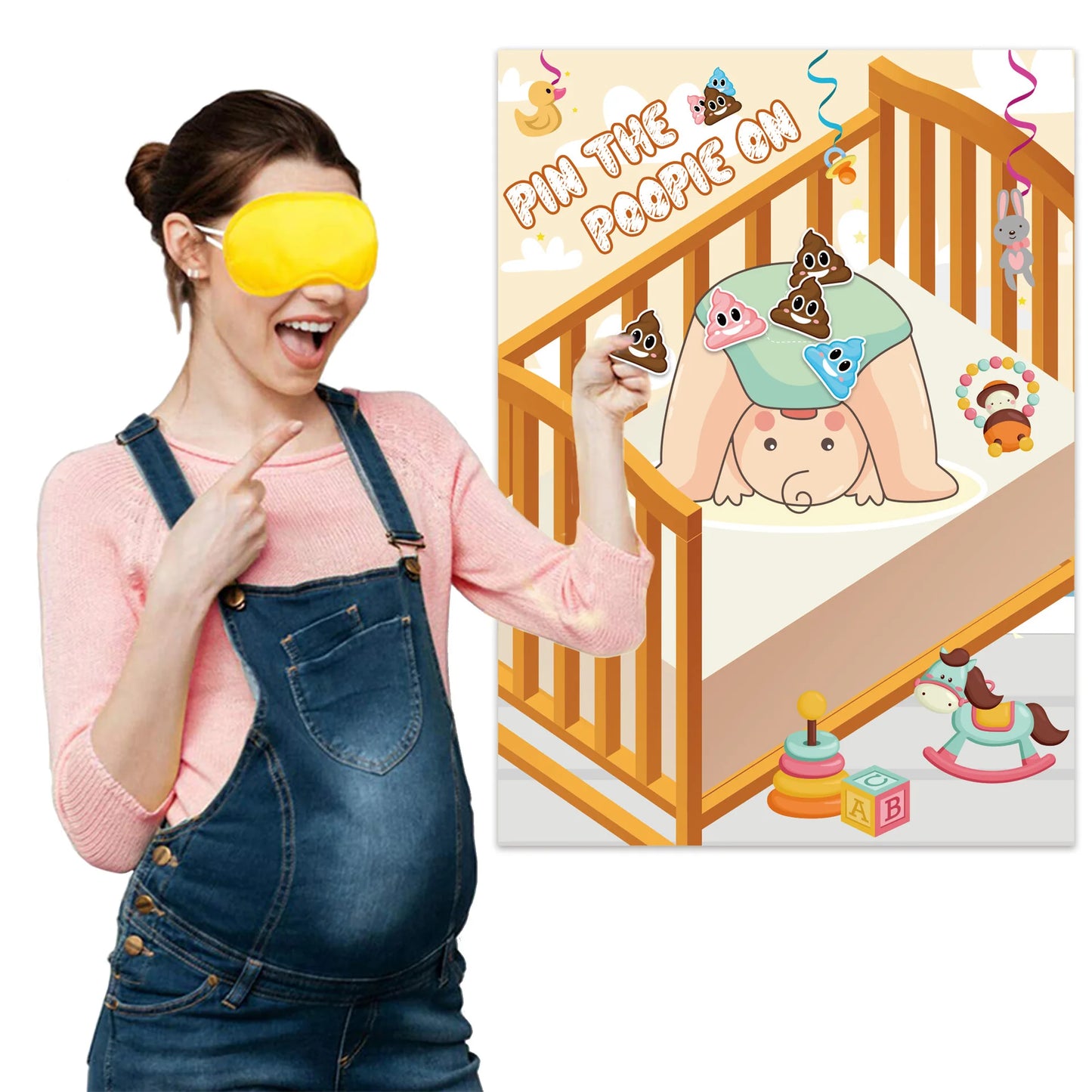 Baby Shower Party Baby Sticker Game Gender Reveal Party Atmosphere Game Props Baby Gender Reveal Party