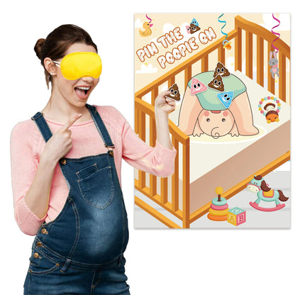 Baby Shower Party Baby Sticker Game Gender Reveal Party Atmosphere Game Props Baby Gender Reveal Party