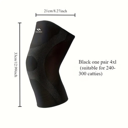 Plus‑Size Extra‑Large Knee Brace – 40–150KG Sports Support with Anti‑Slip Silicone for Running & Hiking