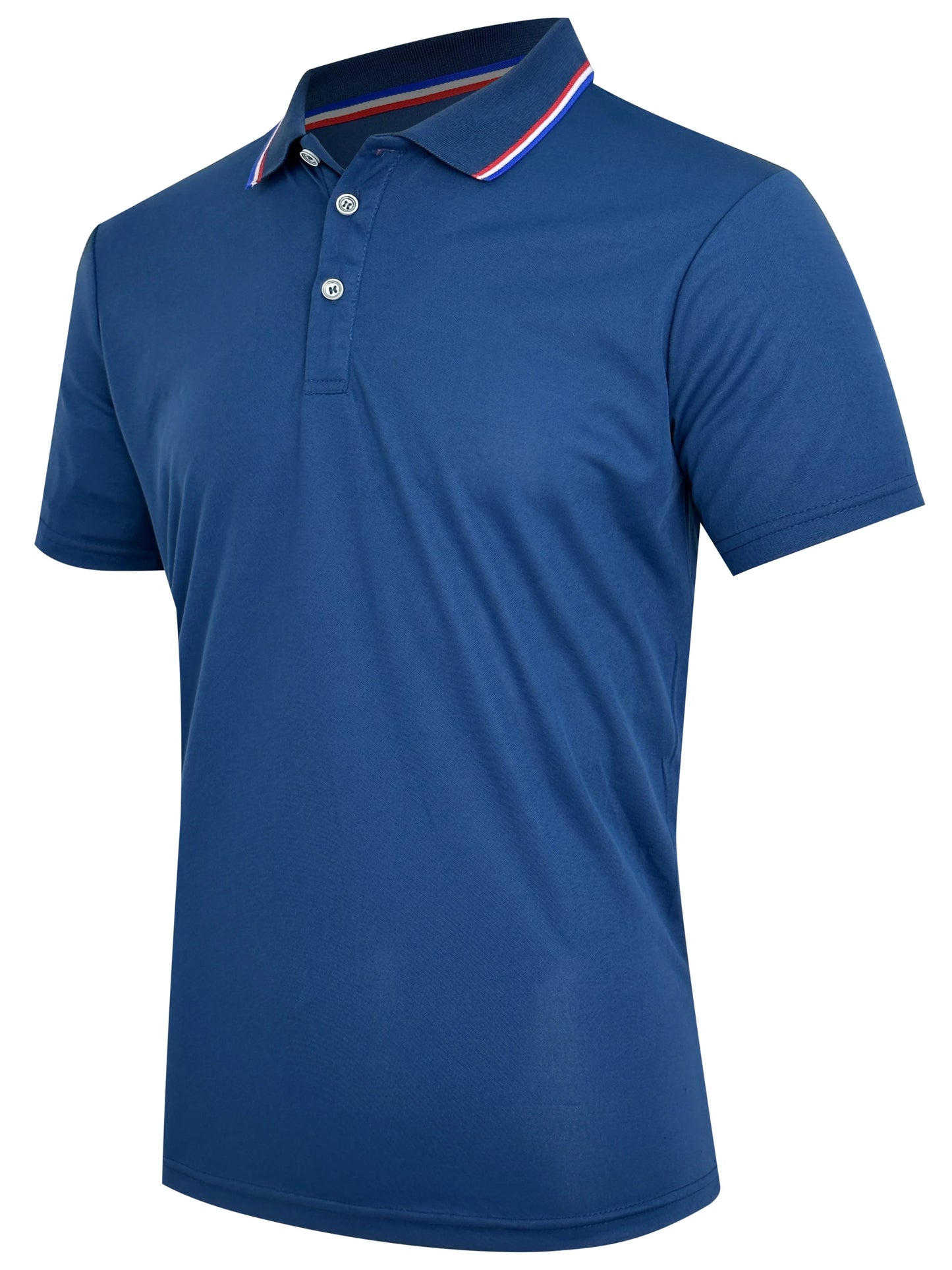 Men's Casual Breathable Solid Color High Quality Short Sleeve Polo Shirt
