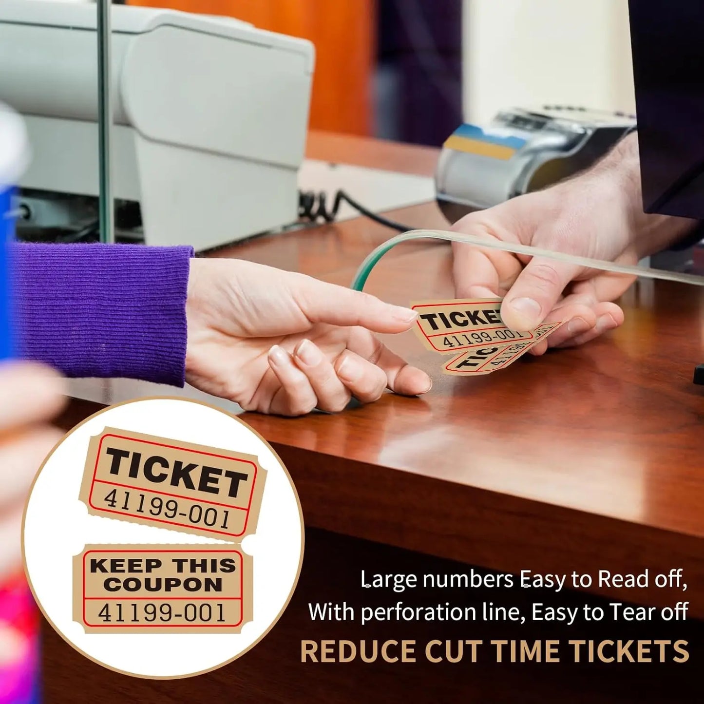 L LIKED Raffle Tickets Double Rolls 1000 per Roll 50/50 Raffle Tickets for Events, Entry, Class Reward, Prizes