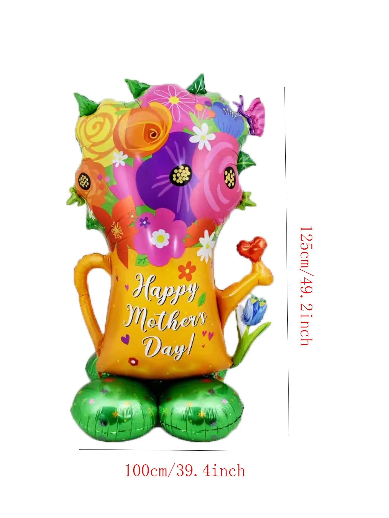 1set 3D Stand Pedestal Love Mom Heart Foil Balloons Base Floriation Mother's Day Balloon Best Mom Mother's Day Party Decorations